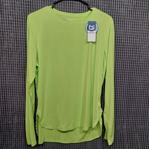 Gradual Womens Sun Shirt UPF 50+ Thumbholes Long Sleeve Large Lime Green